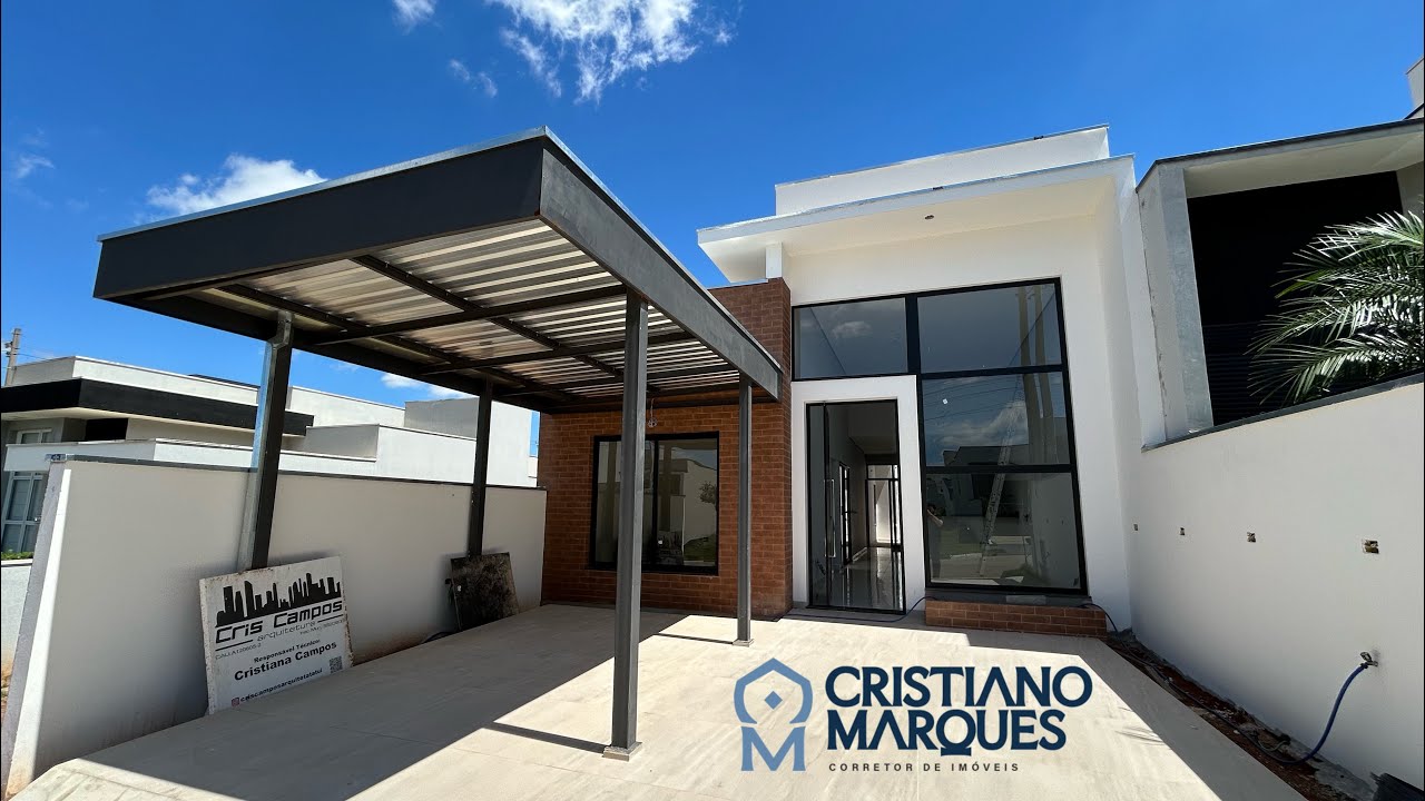 CASA NO INTERIOR SP COM 3 QUARTOS SENDO 2 SUÍTES 🏠 RESERVA DOS YPÊS EM TATUÍ 