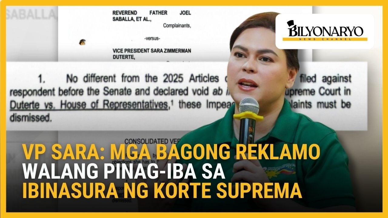 VP Sara, sinabing recycled ang mga impeachment complaints laban sa kanya | Agenda