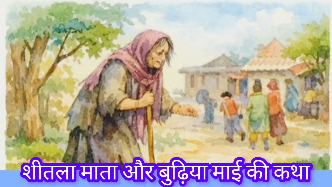 शीतला माता और बुढ़िया माई की कथाStory-382#viral#viralvideo #katha@aaochalein6256 