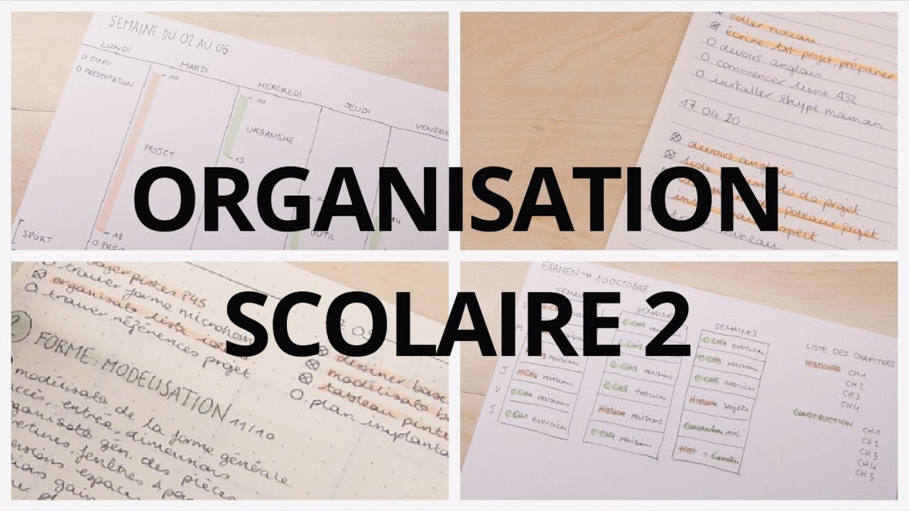 ORGANISATION SCOLAIRE - 2