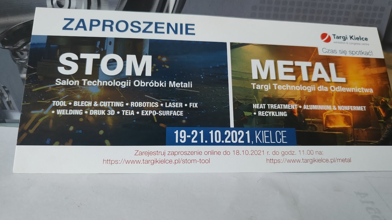 Targi Kielce  Stom  Metal 19-21.10.2021r.