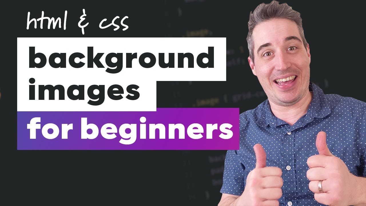 Background images with HTML & CSS