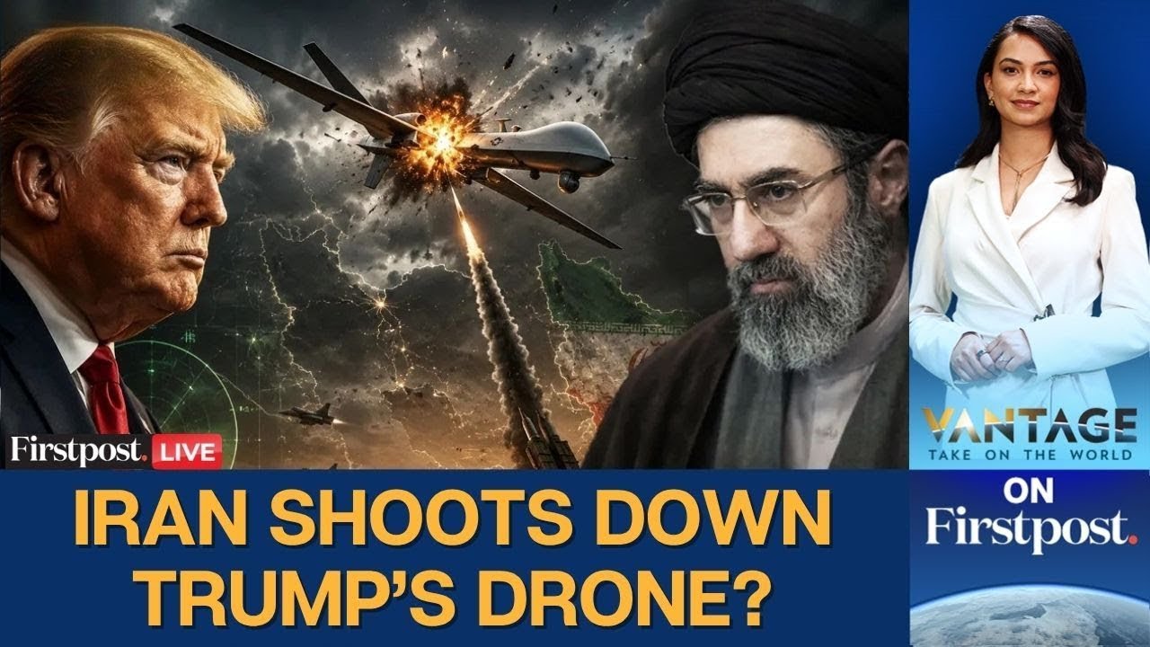 US IRAN WAR LIVE: Trump Says War to End Quickly; Tehran Claims US Drone Shot | Vantage on Firstpost
