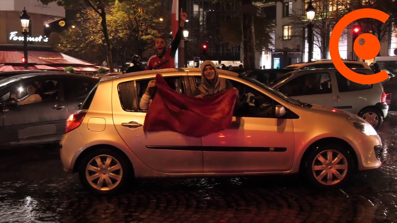 Incidents après la qualification du Maroc pour  la Coupe du monde (11 novembre 2017, Paris)