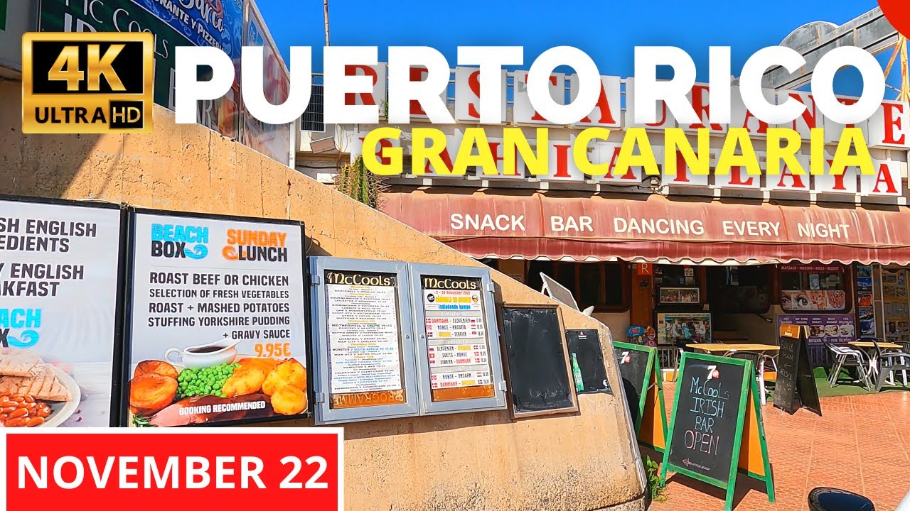 PUERTO RICO Gran Canaria November 22 🔴 Holiday Club Puerto Calma to the Beach