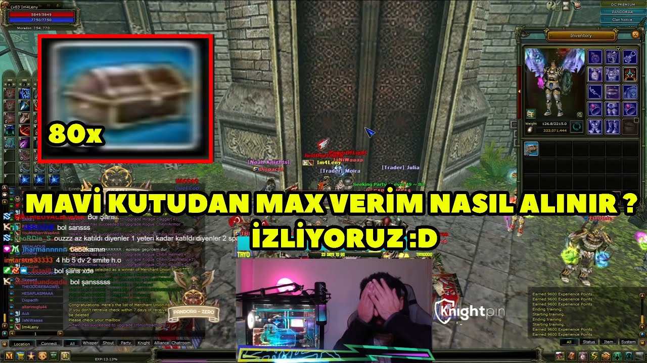 im4Leny - (Pandora) 80 Adet Mavi Kutu Kırdırdı | Drop Yağmuru :D  ! Knight Online