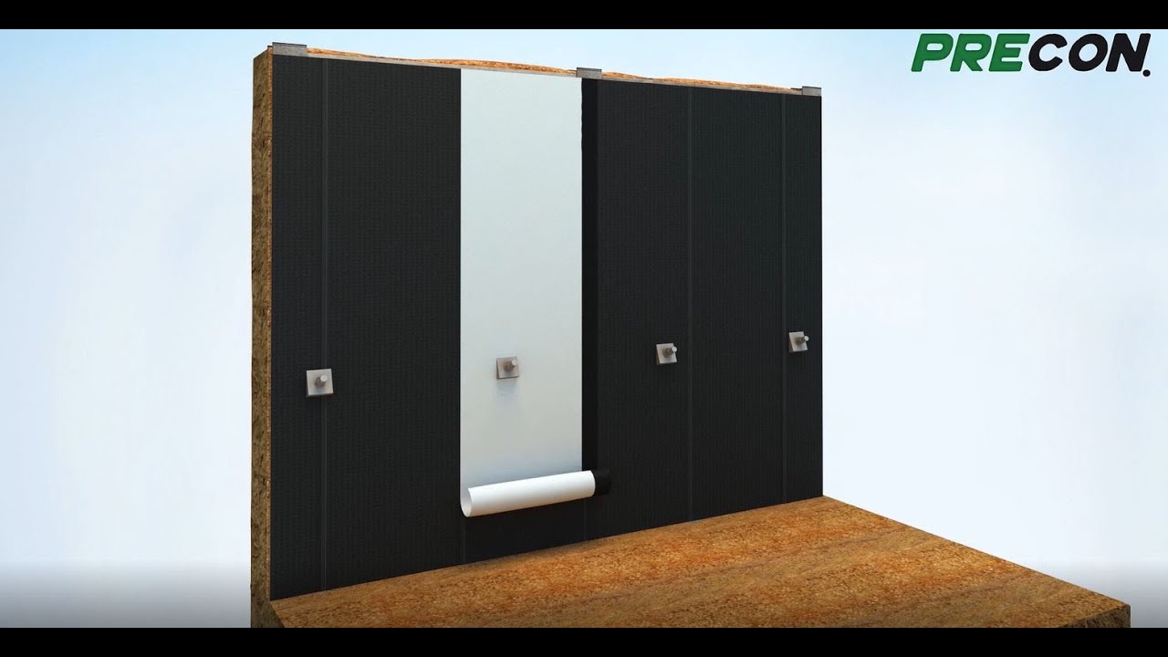 PRECON Animation - Blindside Waterproofing - Pre-Applied/Underslab Waterproofing Membrane