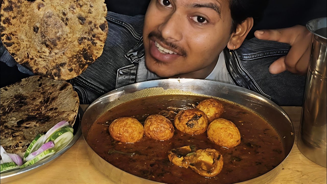 Egg curry with roti|egg curry|mukbang|eating 