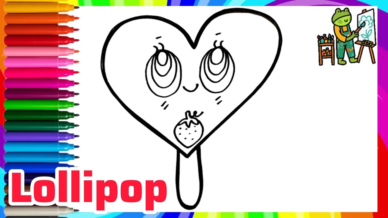 How To Draw A Cute Lollipop | Lollipop Drawing Step By Step | Drawing For Kids (2026)