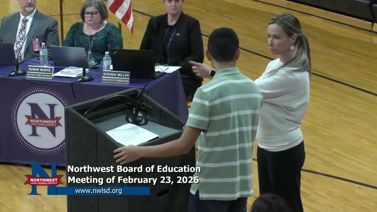 Northwest Board of Education Meeting of February 23, 2026