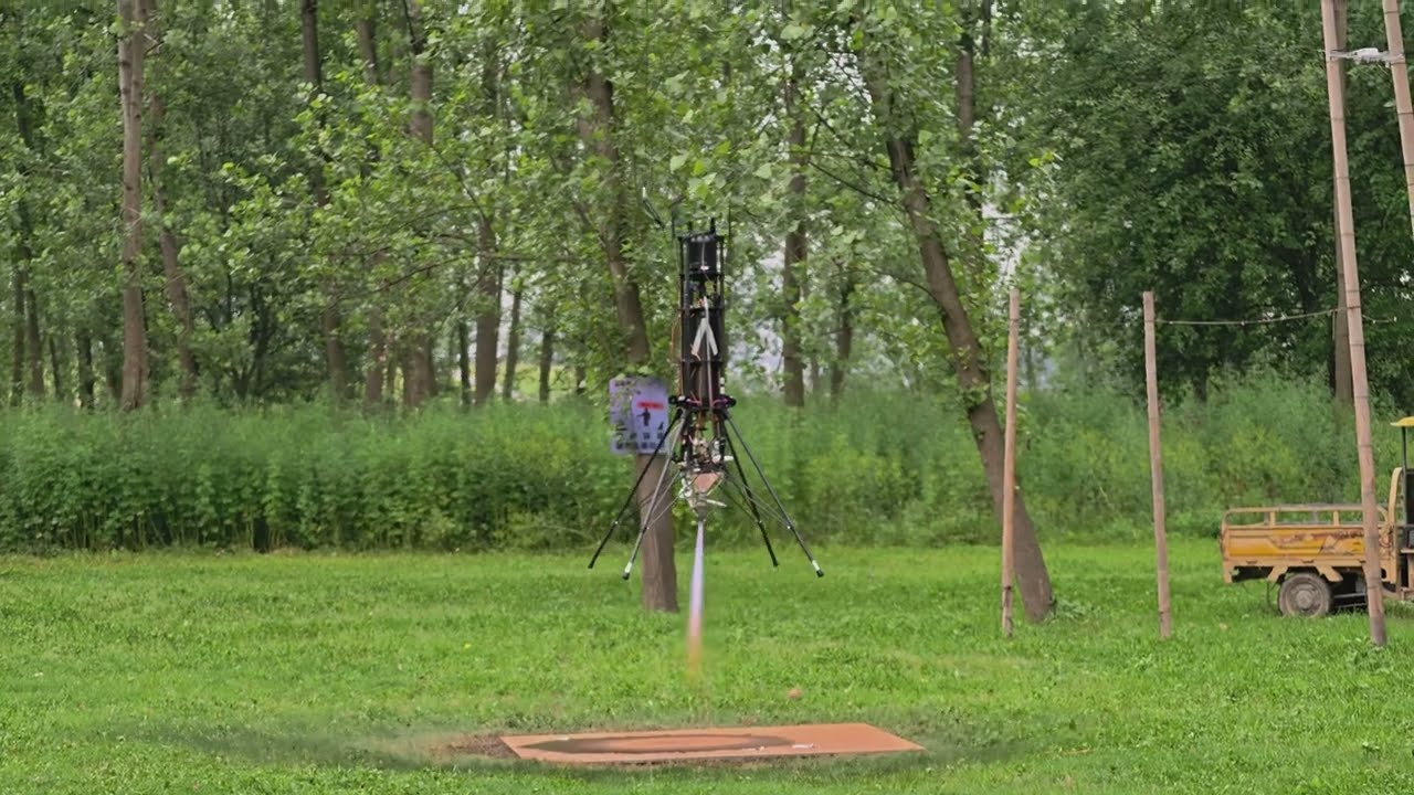 Low-Cost Liquid VTVL Rocket Hover Test
