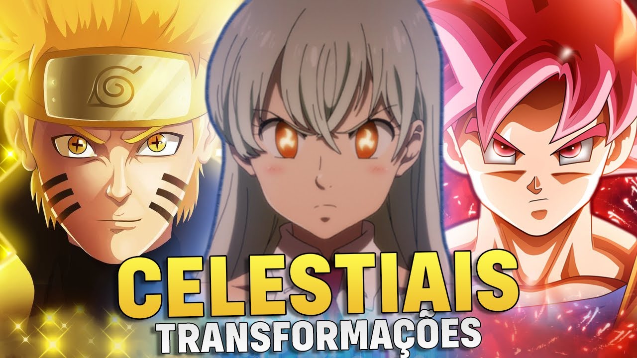 AS 08 TRANSFORMAÇÕES CELESTIAIS MAIS ÉPICAS DOS ANIMES | Player Solo