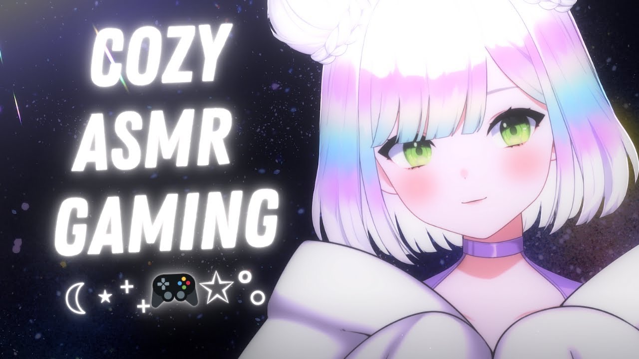 【3DIO ASMR】comfy asmr gaming from behind my big fat cozy blanket | love my big fat blanket【VOD】