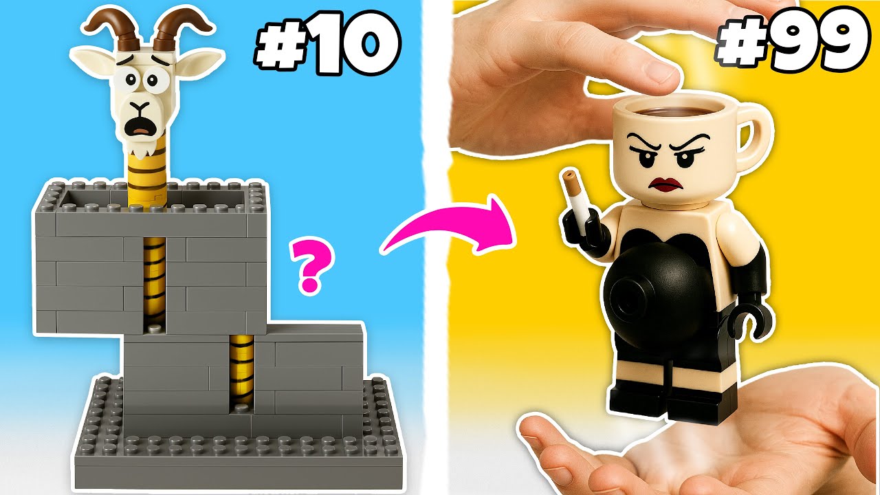 How to Turn LEGO Italian Brainrot Into a Magic Trick 🎩👅 BricksUP