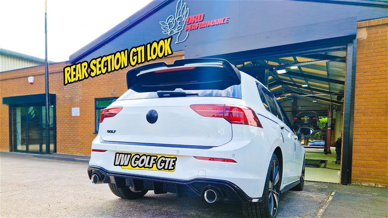 VOLKSWAGEN GOLF GTE REAR SECTION GTI LOOK SOUND