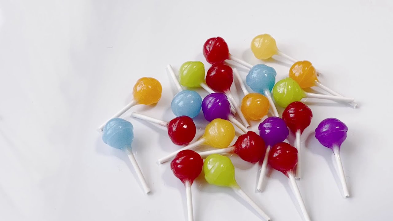 スイーツデコ　本日の作業台　ロリポップキャンディーの作り方　DIY  miniature  How to make lollipop candy  【字幕解説あり】　2021年3月1日