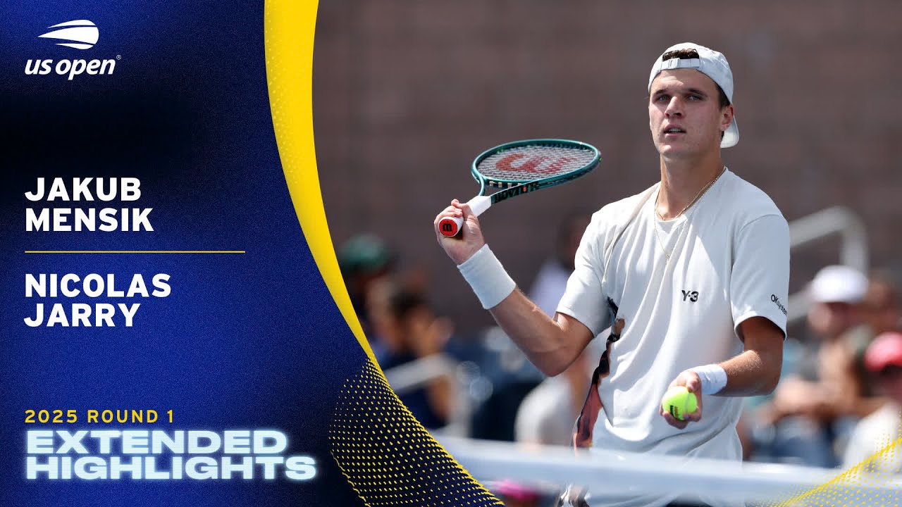 Jakub Mensik vs. Nicolas Jarry Extended Highlights | 2025 US Open Round 1