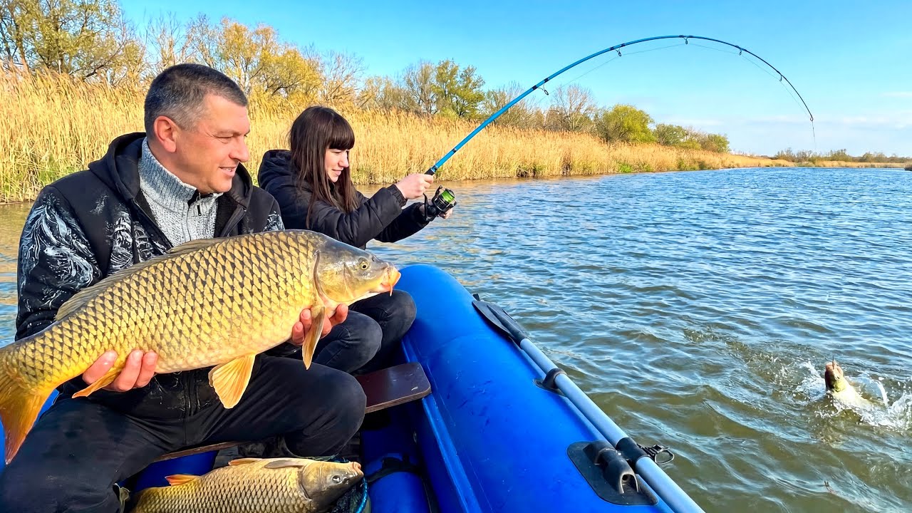 Ale ryba! Gigantyczny karp z Wołgi | Wędkarstwo w Rosji.