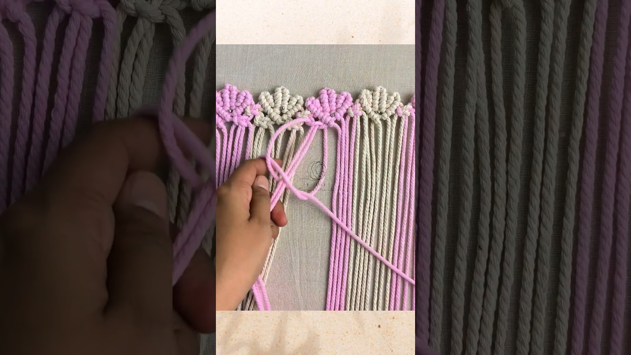 Macrame tissue holder, subscribe for more tutorials &hearts;️