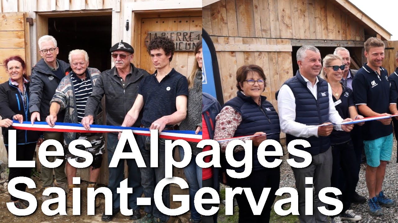 Inauguration des Alpages de montagne La Pierre du Déjeuner Alpage de Joux Saint-Gervais Mont-Blanc