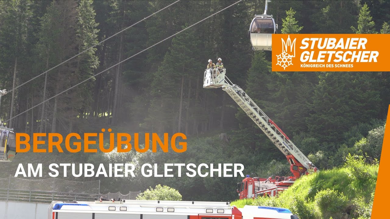Große Bergeübung am Stubaier Gletscher