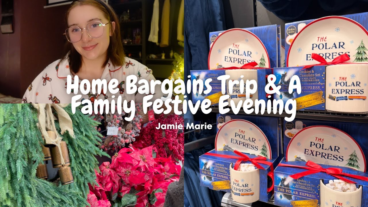 Поездка в Home Bargains и праздничный семейный вечер | Vlogmas, день 10