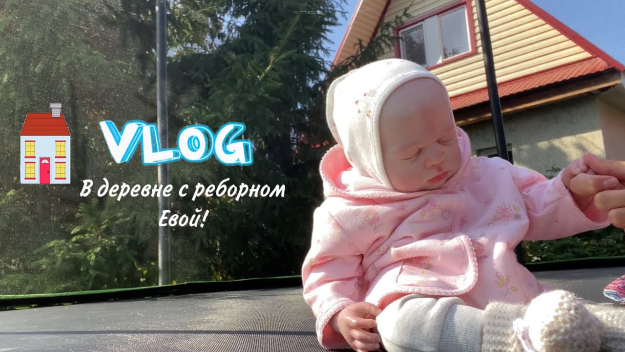 С реборном в деревне!🏡/Влог/Распаковка новой кроватки для кукол
