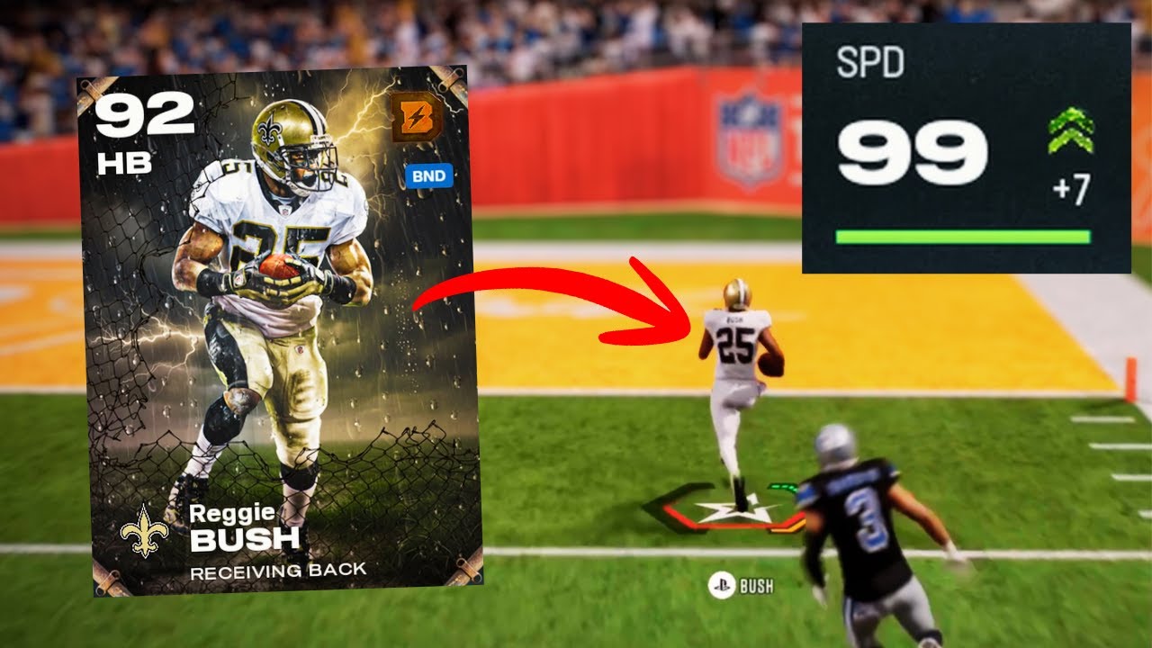 99 SPEED Reggie Bush is a MENACE on the Saints Theme Team