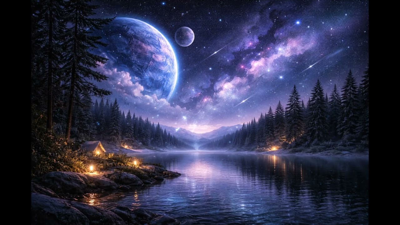 🌌 Deep Sleep Music – Cosmic Night with Stars and Planets