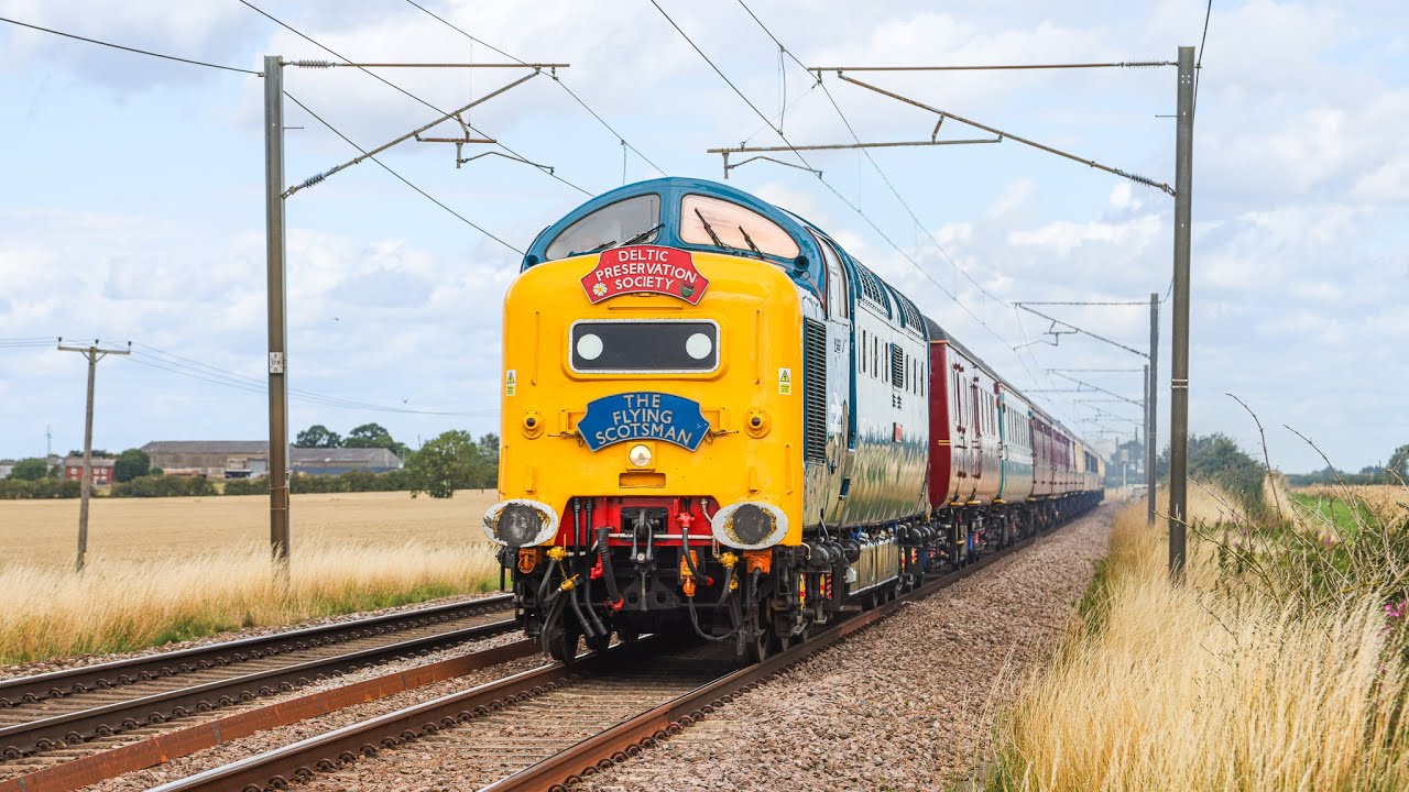 Deltic 55009 Alycidon Returns to Railtour Duties!