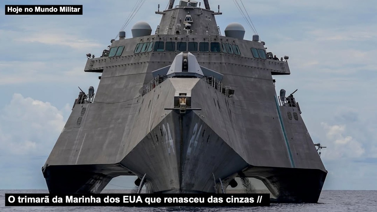 O trimarã da Marinha dos EUA que renasceu das cinzas