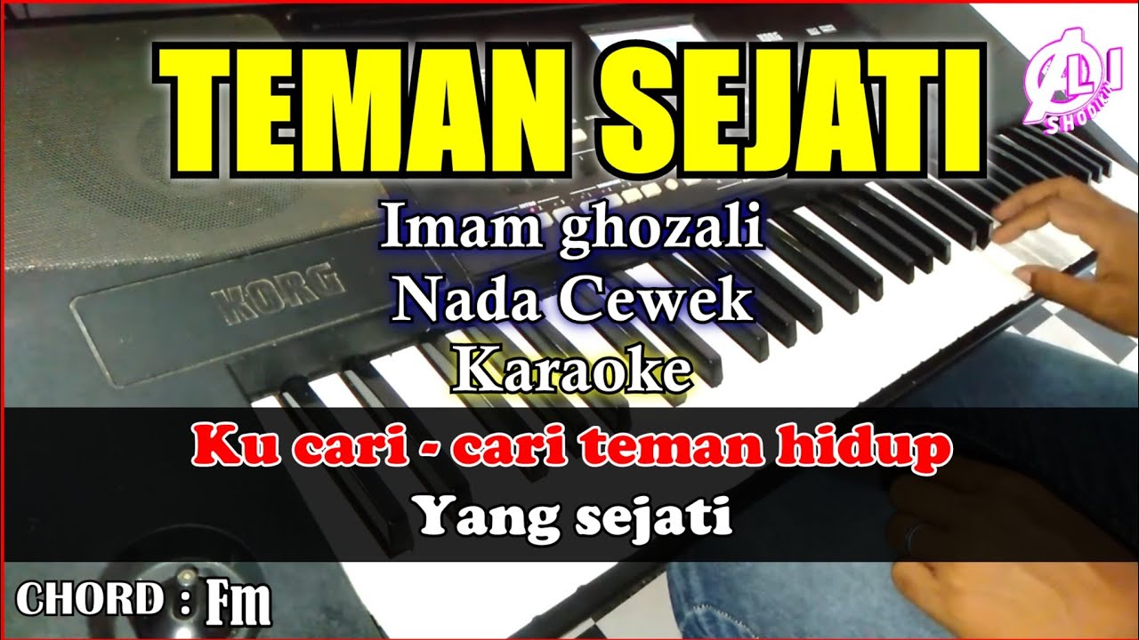 TEMAN SEJATI Karaoke Imam ghozali | Karaoke Qasidah Korg Pa300 Nada Cewek