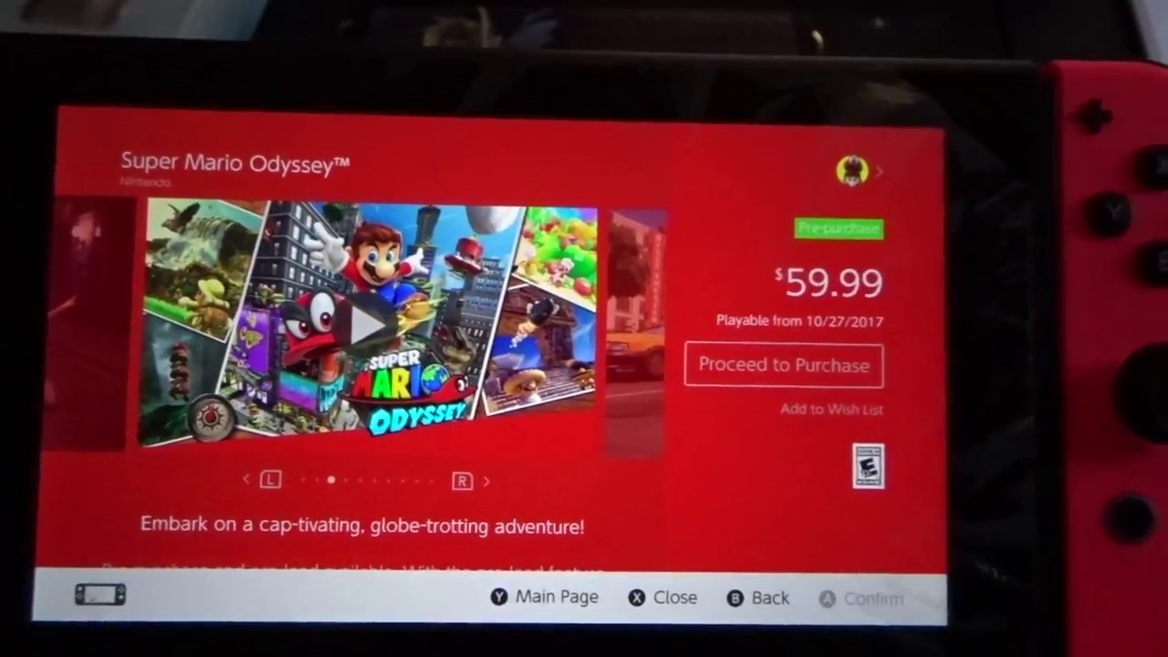 How To Pre-Download / Pre - Purchase Mario Odyssey On Your Nintendo Switch