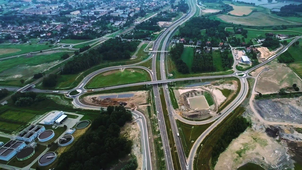 Budowa S1 – Węzeł Brzeszcze z lotu ptaka 🚧🚁 4K
