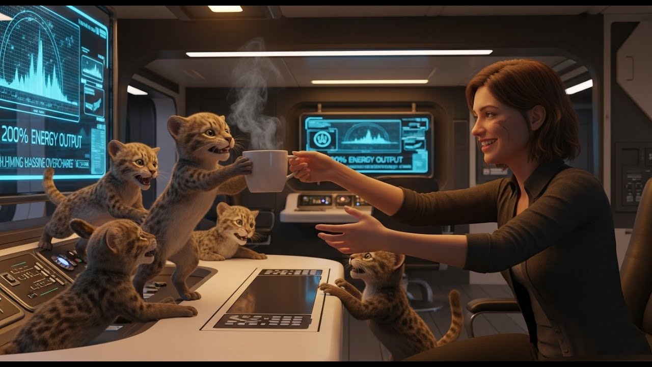 Predator Cubs Snatched Her Coffee — The Ship Ran At 200% Energy For