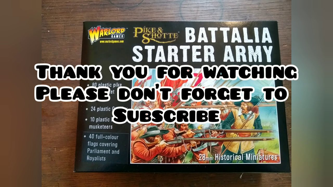 Unboxing of pike and shotte battalia starter army ECW