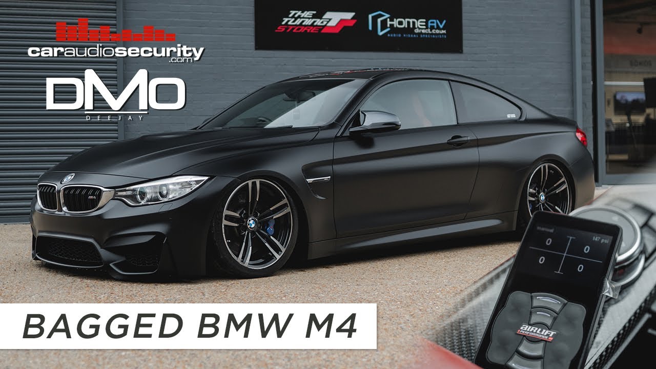 We bagged DMO's BMW M4 on Air Lift Performance! | Car Audio & Security