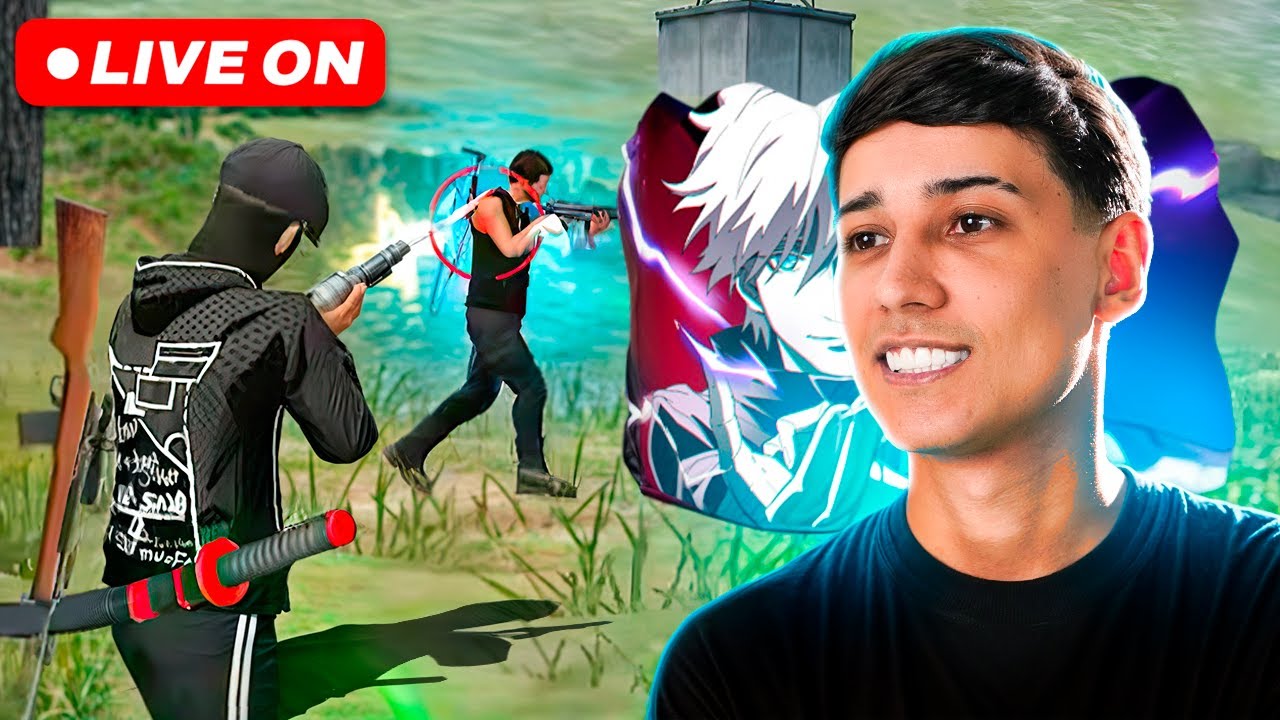 JOGANDO COM ALEATÓRIO !💚 LOUD BAK FREE FIRE AO VIVO 💚