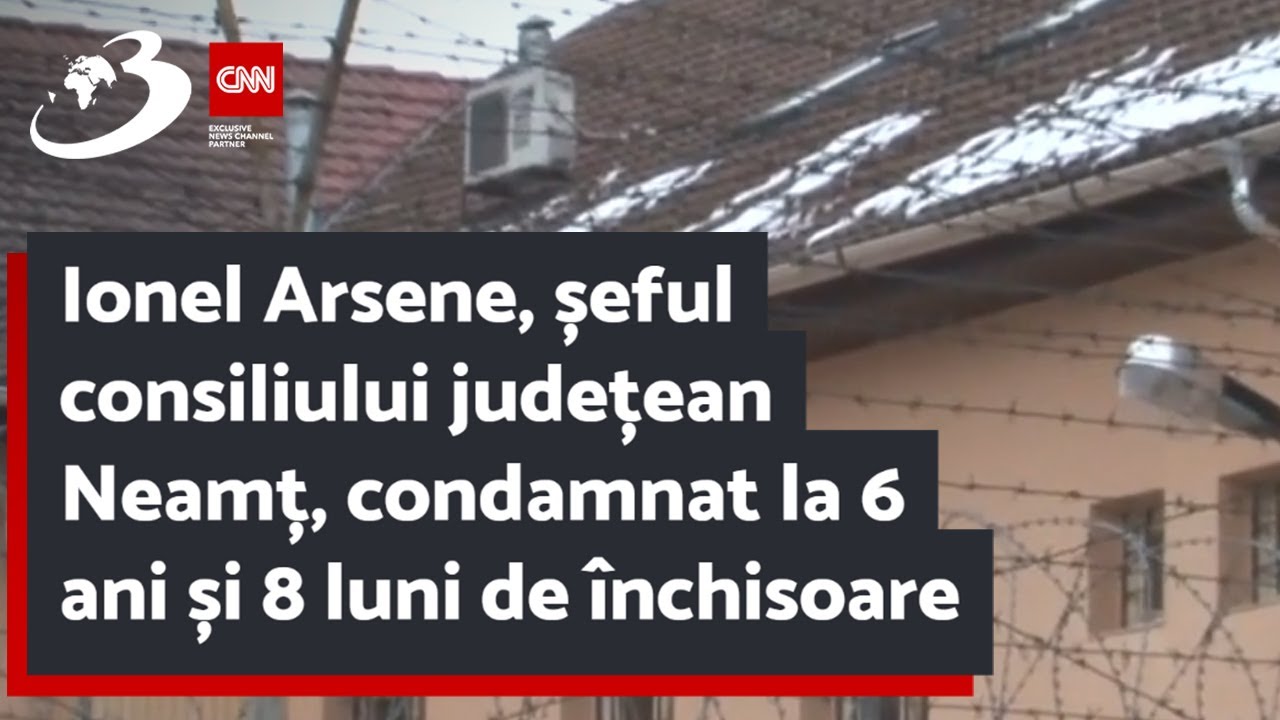 Ionel Arsene, șeful consiliului județean Neamț, condamnat la 6 ani și 8 luni de închisoare
