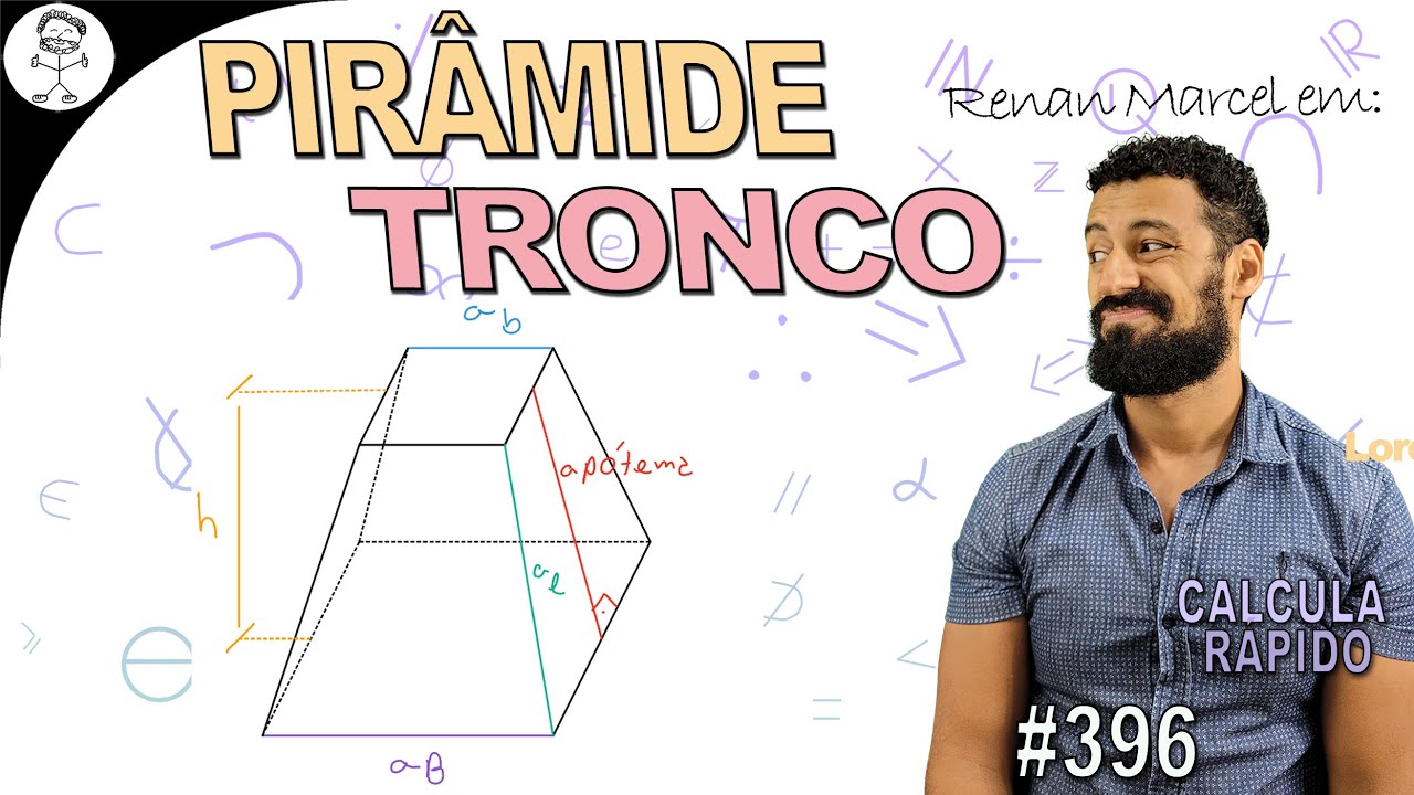 Tronco de Pirâmide | Aula Completa: Volume, Áreas, Altura e Pirâmide Originária Passo a Passo
