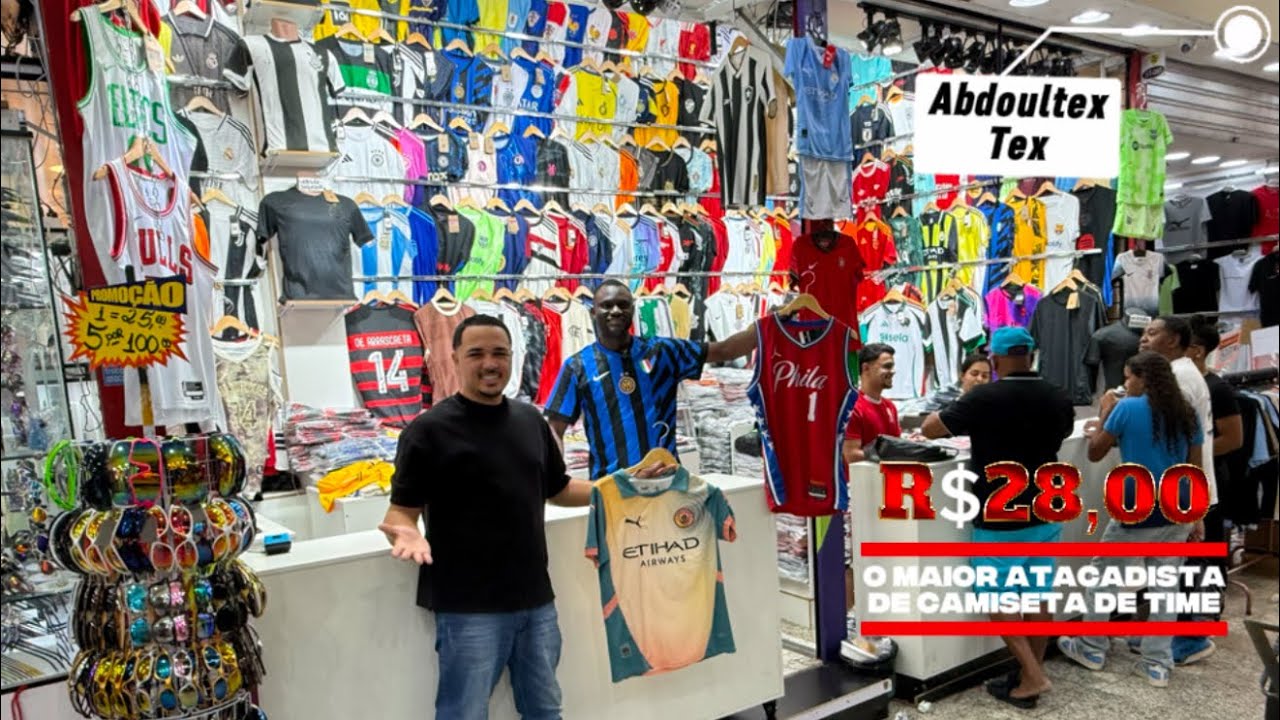O MAIOR FORNECEDOR DE CAMISETA DE TIME NO BRÁS - CAMISETA DE JOGADOR - CAMISETA DE TORCEDOR 😱😱🚨🚨