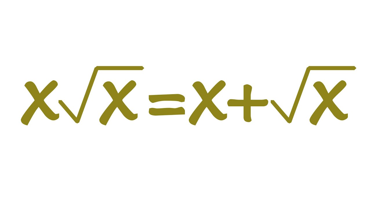 Solving a Nice Radical Equation