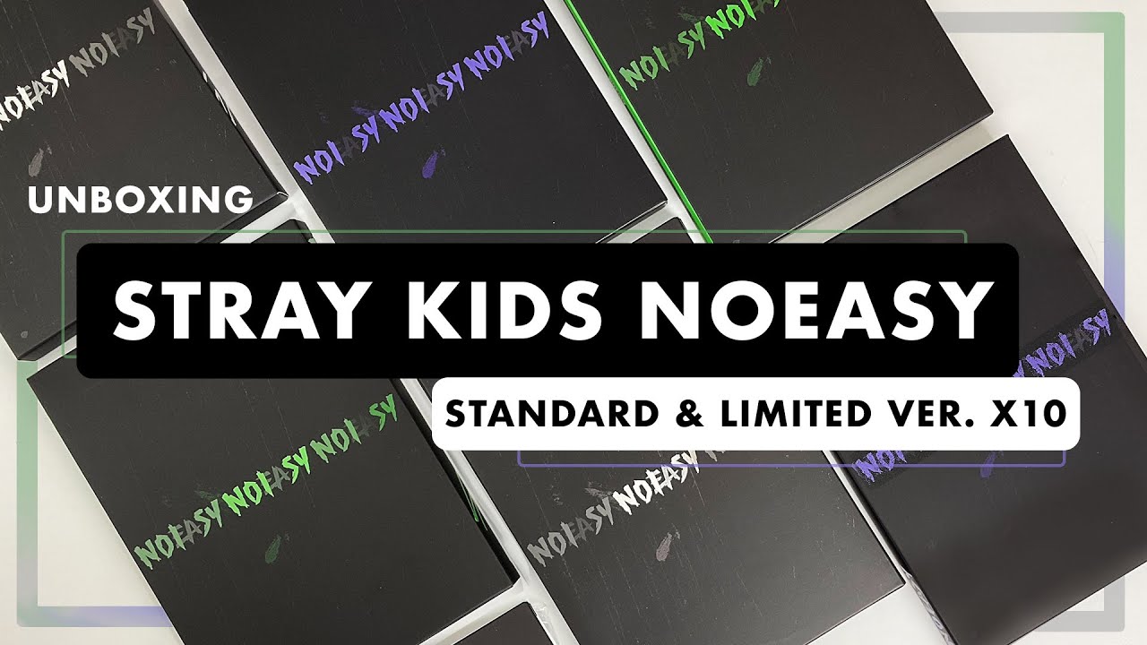 Распаковка Stray Kids NOEASY | все версии - a, b, ограниченный тираж 10 копий ⚡ aladin, applemusi...