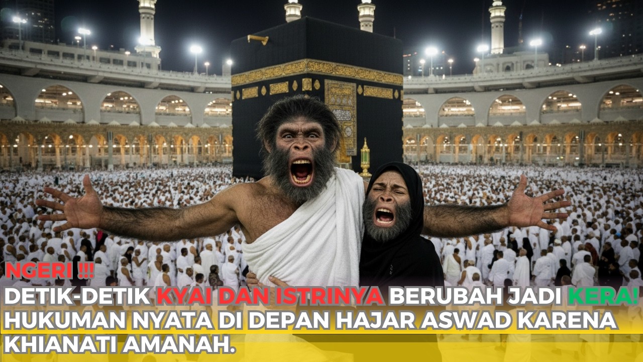 AZAB ULAMA GADUNGAN! Berubah Menjadi Kera di Depan Ka'bah Karena Makan Harta Santri!