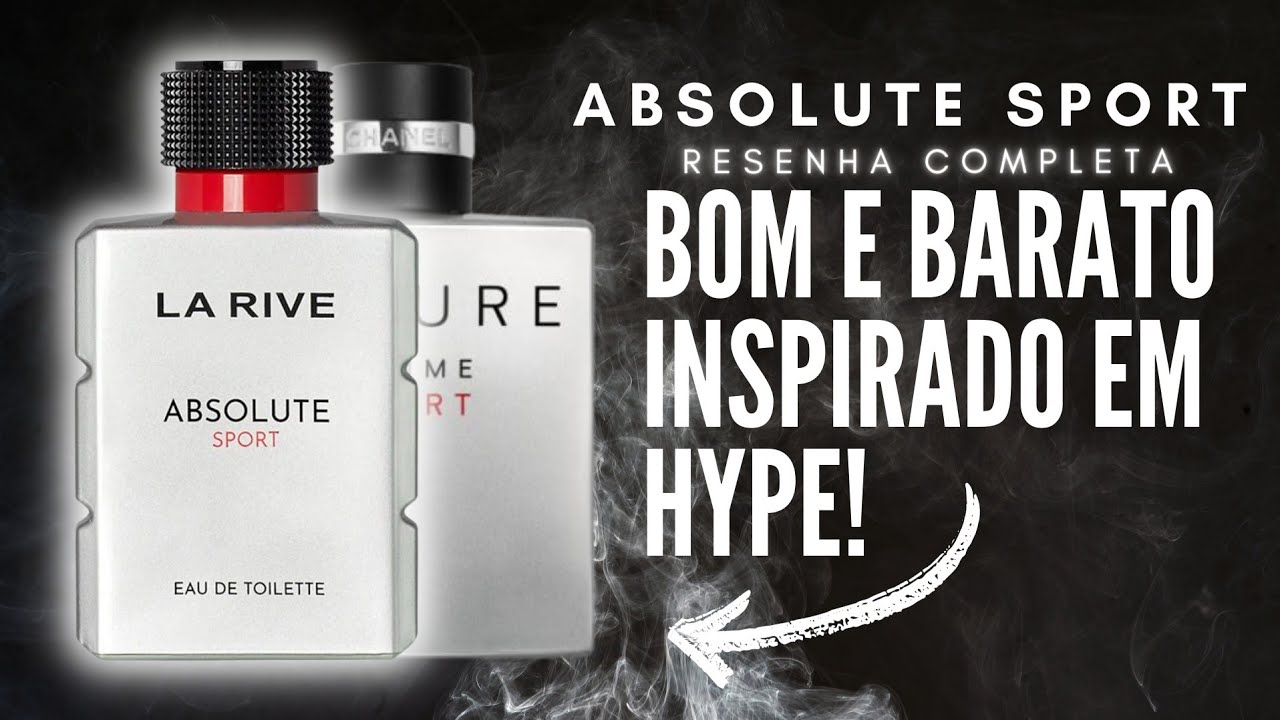 Absolute Sport - La Rive/BOM/BARATO/Inspirado em HYPE Chanel/Assinatura/Fresco/NOVO PERFUME LA RIVE