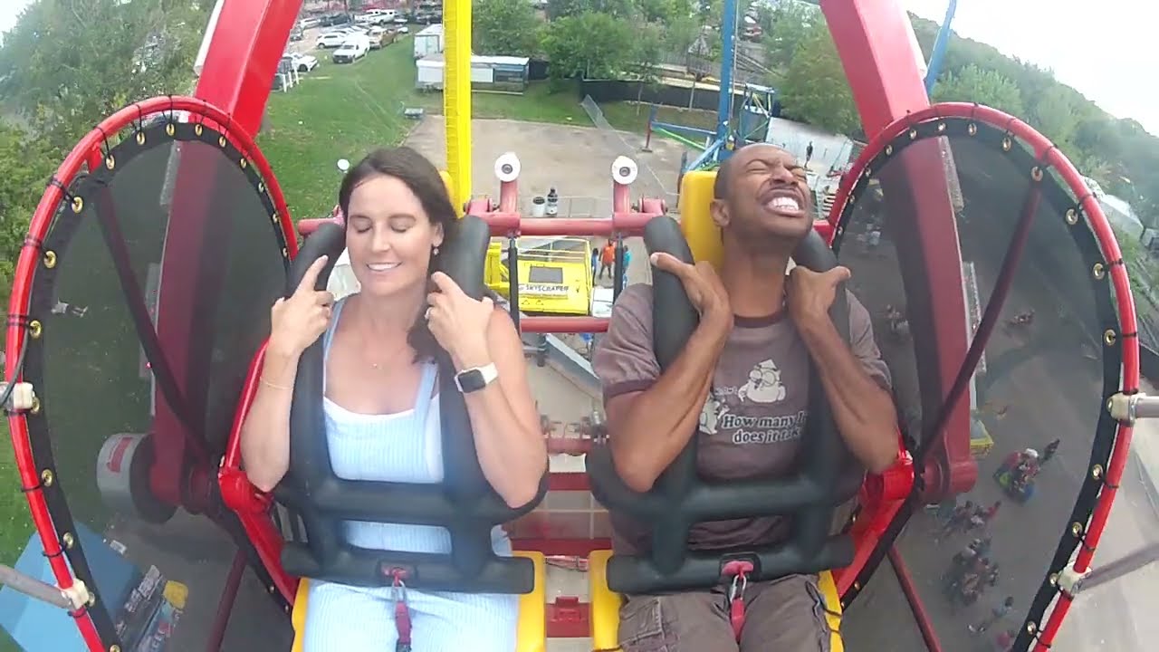 Minnesota State Fair Opening Day 2022 - Skyscraper Ride POV