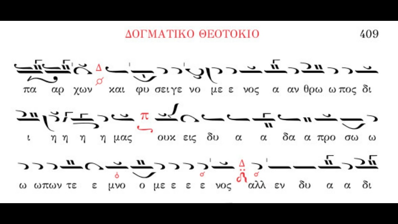 Ήχος πλάγιος του δευτέρου - Τις μη μακαρίσει Σε - Μέλος