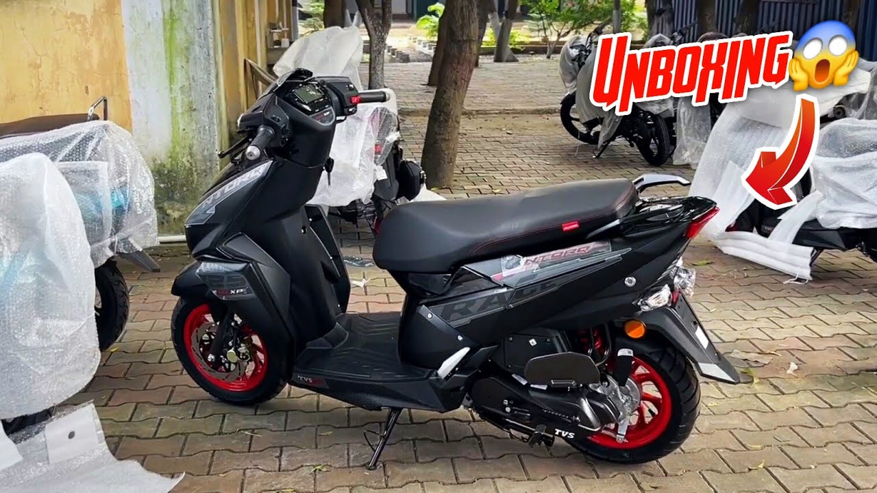 Finally New Tvs Ntorq 125 Dark Black Unboxing 😲 || Tvs Ntorq 125 New 2024 Model Race Edition 😱
