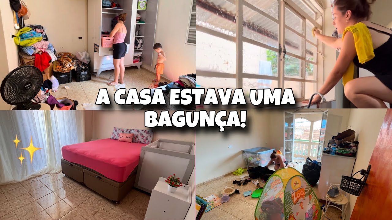 FIZ UMA FAXINA EM CASA! A PIOR BAGUNÇA QUE JÁ VI! DOIS DIAS FAXINANDO E ORGANIZANDO TUDO | 🏠✨