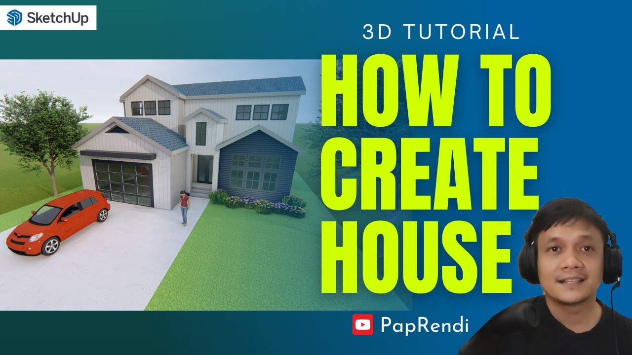Учебное пособие по дизайну экстерьера дома в Sketchup с Lumion